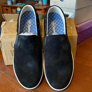Spenco Orthotic Suede Water Repellent Slip On Shoes